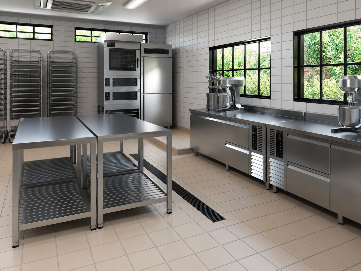 Reforma de restaurante com cozinha industrial e salão